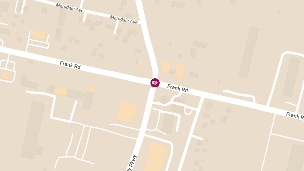 Crash with Injuries Reported at Frank Rd & Brown Rd