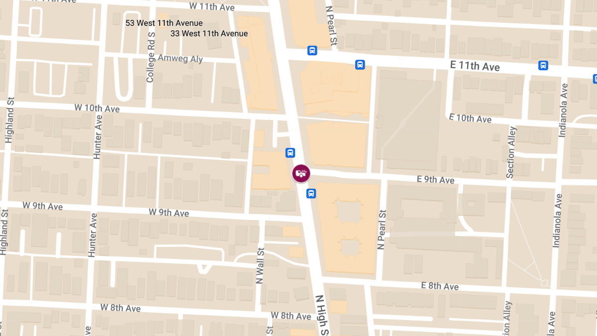 Crash with Injuries Reported at N High St & E 9th Ave