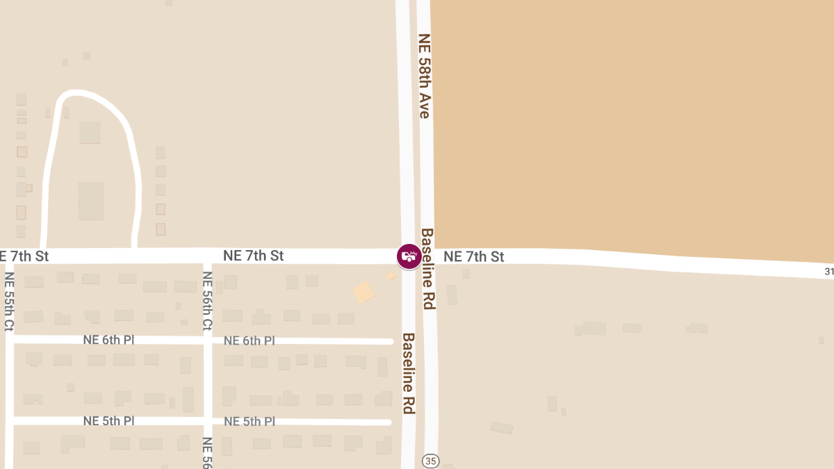 Crash with Injuries Reported at NE 7th St & NE 58th Ave