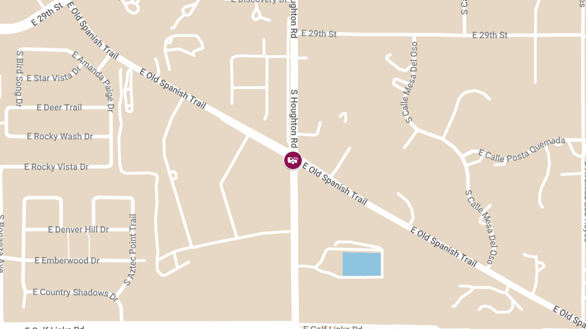 Crash with Injuries at Old Spanish Tr & Houghton Rd