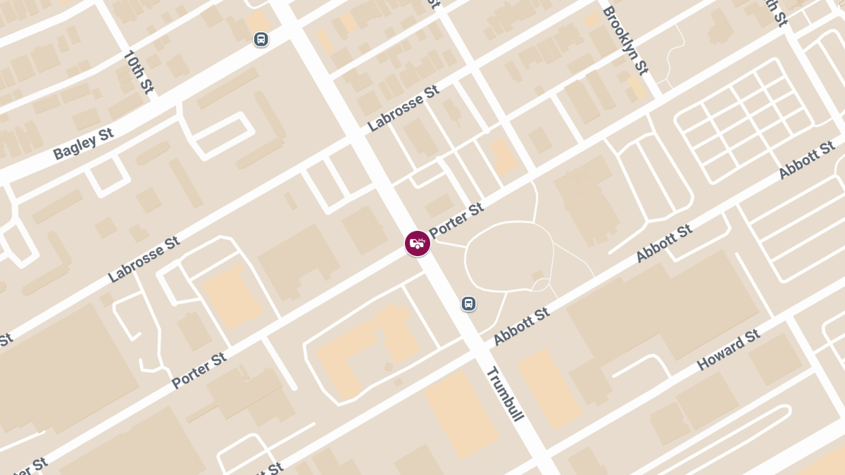 Crash with Injuries Reported at Porter St & Trumbull St