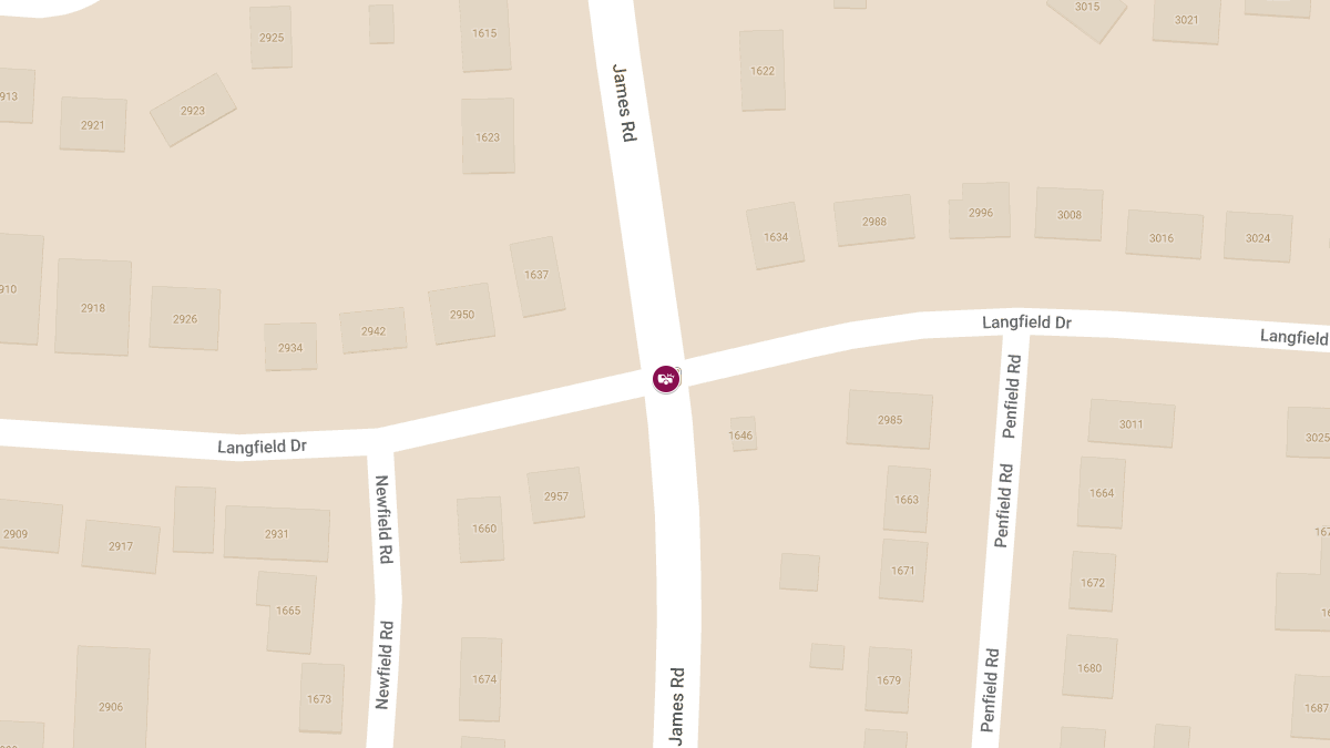 Crash with Injuries Reported at S James Rd & Langfield Dr
