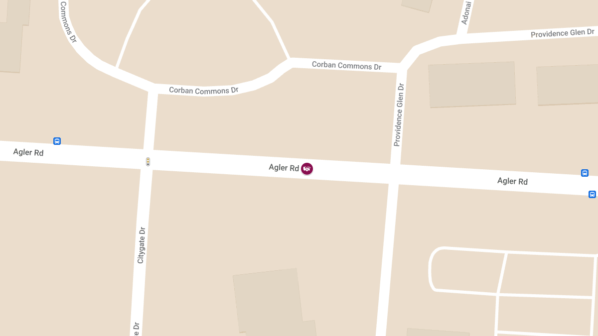 Crash with Injuries Reported on Agler Rd