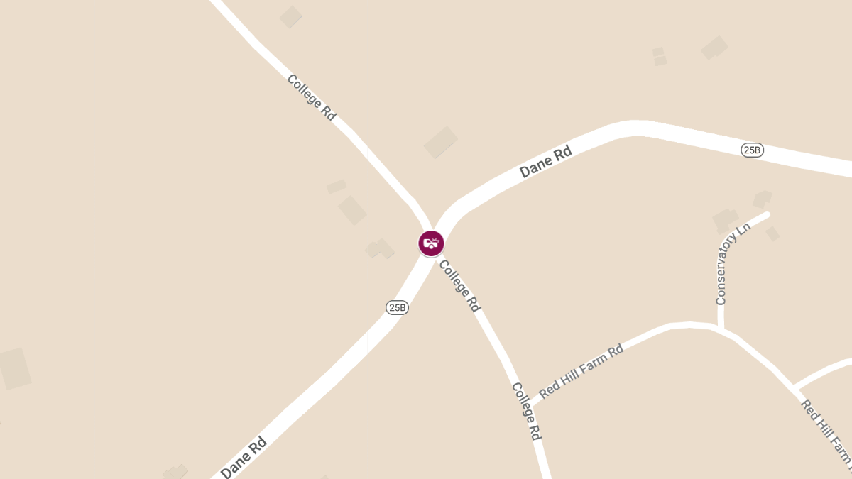 Crash with Injuries Reported on College Rd