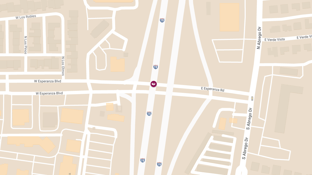 Crash with Injuries Reported on Esperanza Blvd at I-19