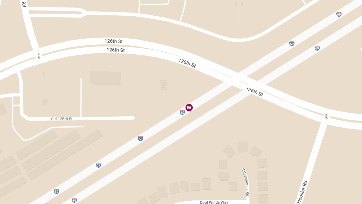 Crash with Injuries Reported on I-69 NB at MM 203