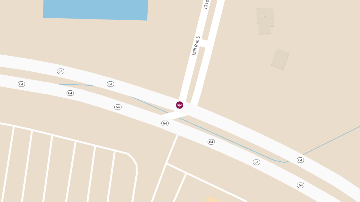Crash with Injuries Reported on SR-64 at Mill Run E