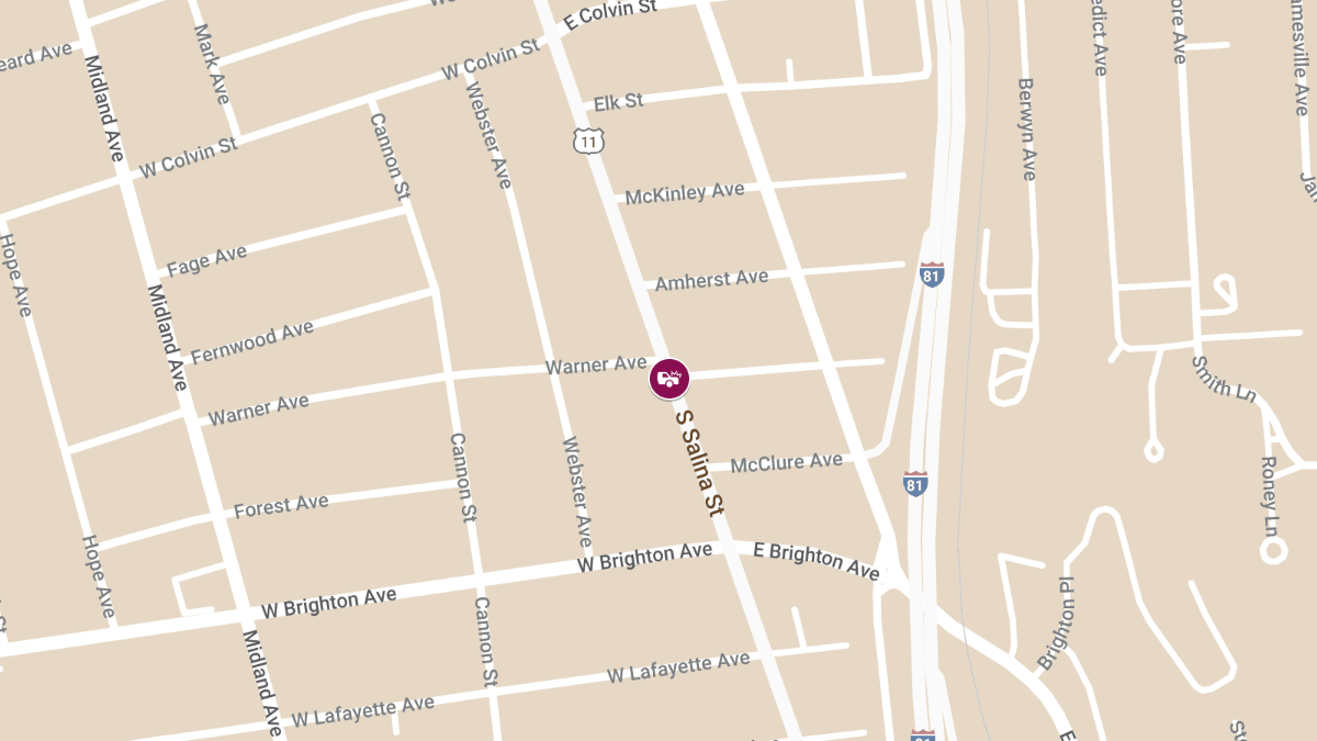 Crash with Injuries Reported on South Salina St Near Hoover Dr and Everingham Rd