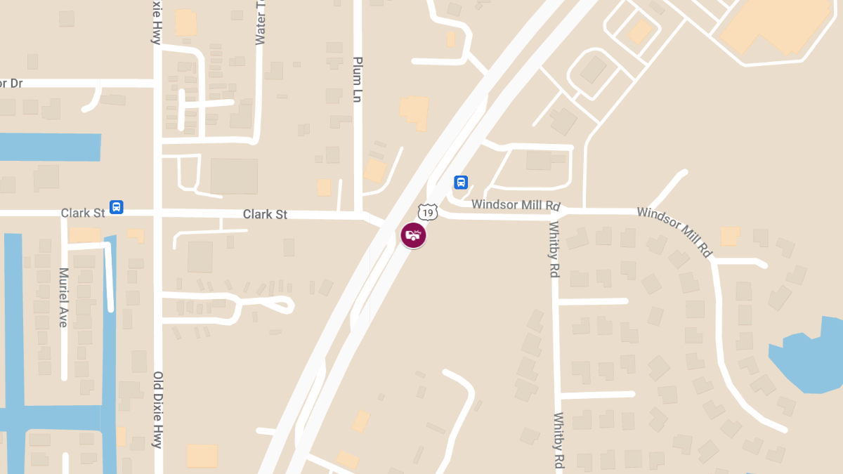 Crash with Injuries Reported on US-19