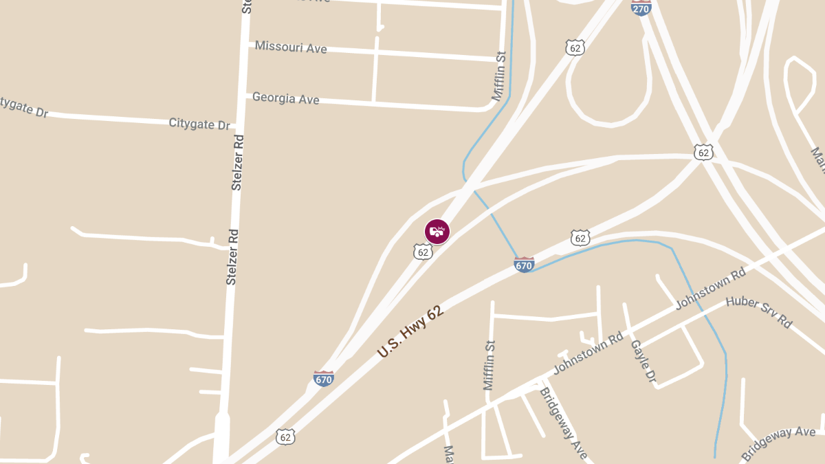 Crash with Injuries Reported on US-62 W Near I-270 by Columbus Airport