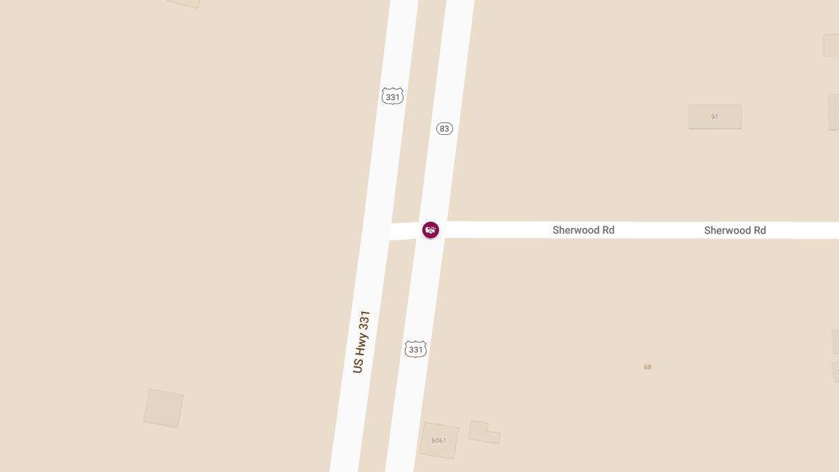 Crash with Injuries Reported on US Hwy 331 S at Sherwood Rd