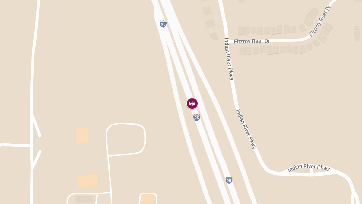 Crash with Injuries Shuts Down I-95 SB at MM227