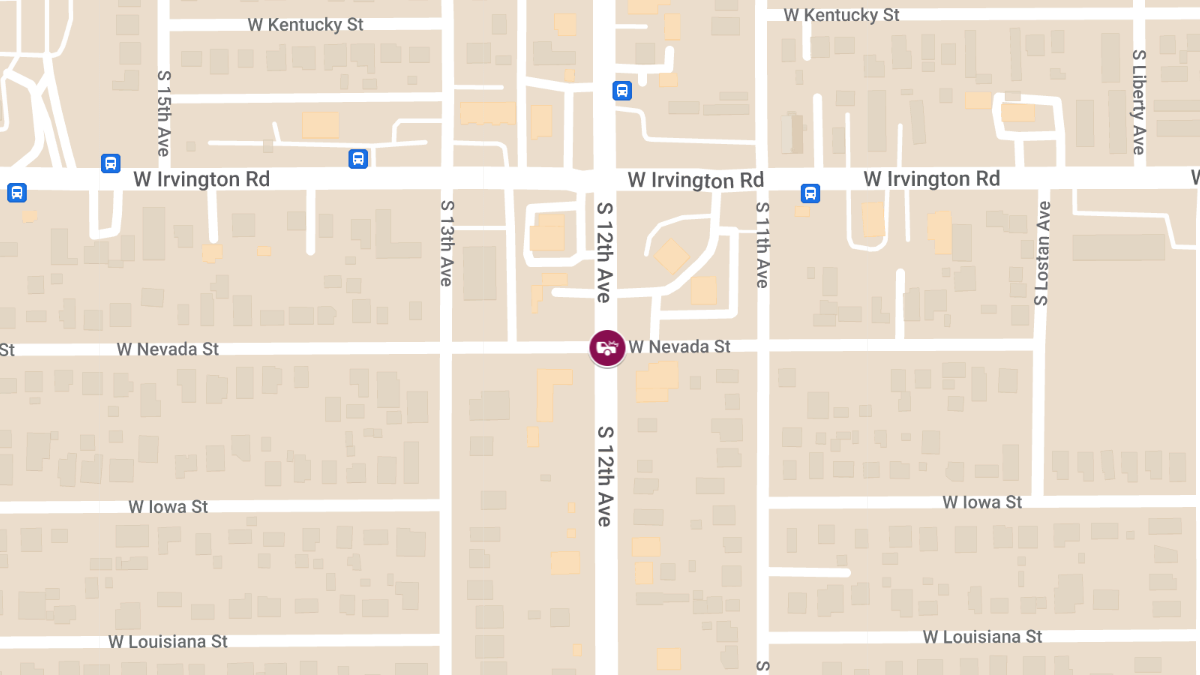 Crash with Injuries at 12th Ave & Nevada St