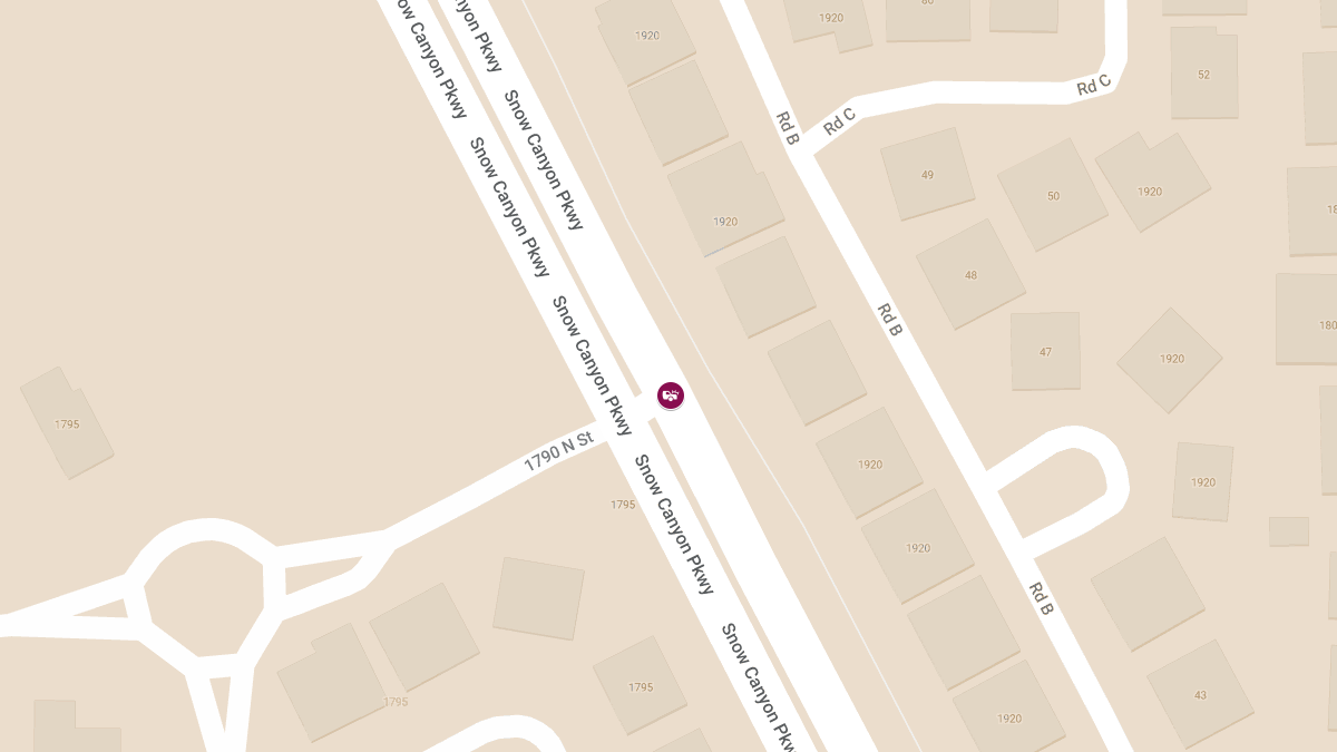 Crash with Injuries at 1790 N Snow Canyon Pkwy