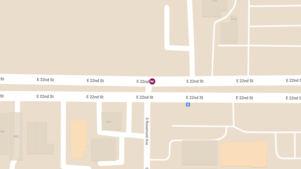 Injury Crash at 22nd St & Rosemont Blvd