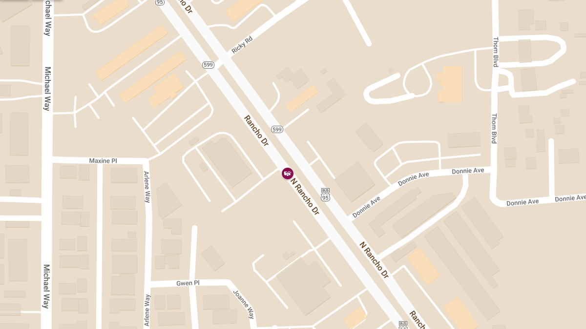 Crash with Injuries at 3343 N Rancho Dr