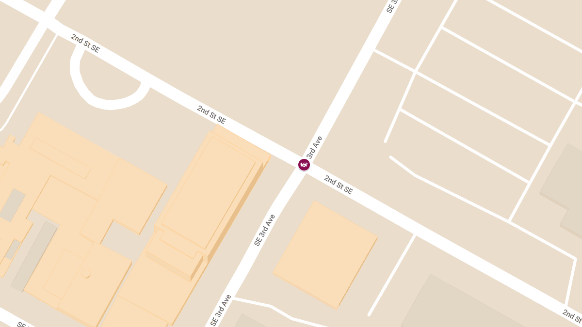 Crash with Injuries at 3rd Ave SE & 2nd St SE