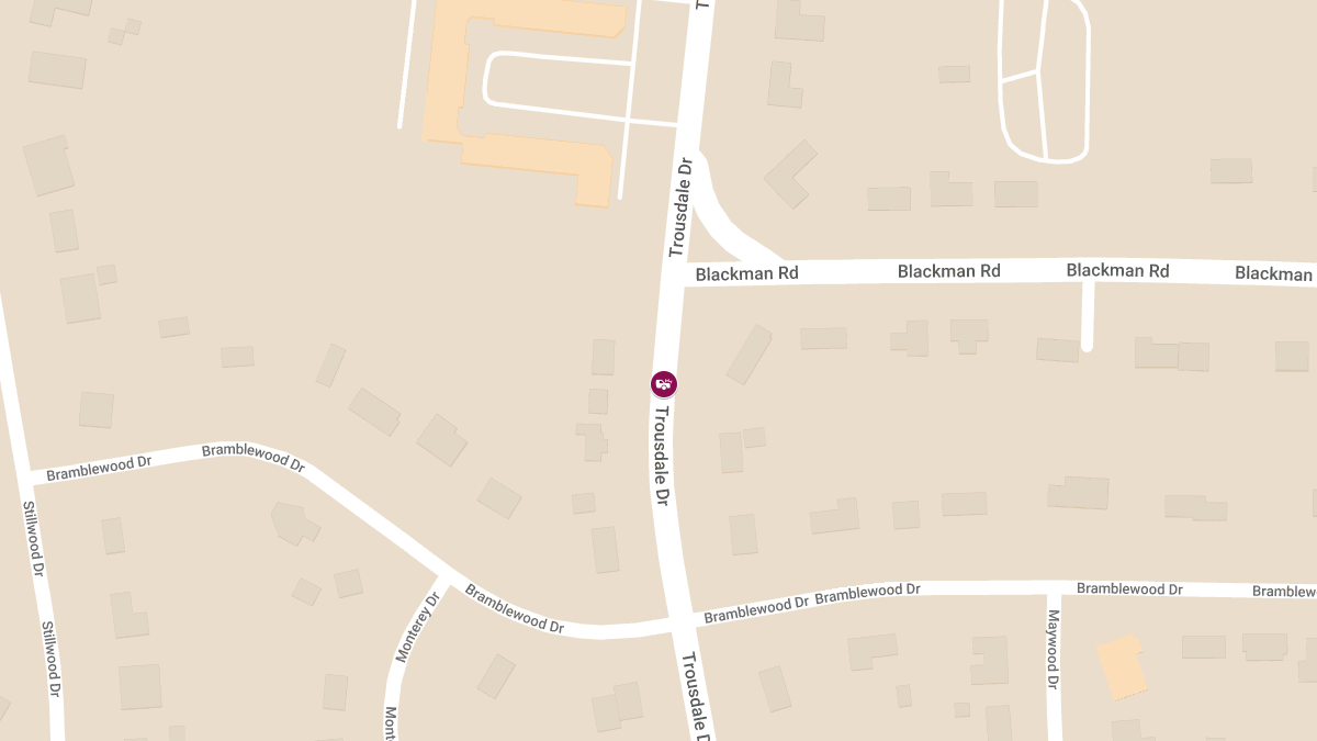 Crash with Injuries at 4671 Trousdale Dr