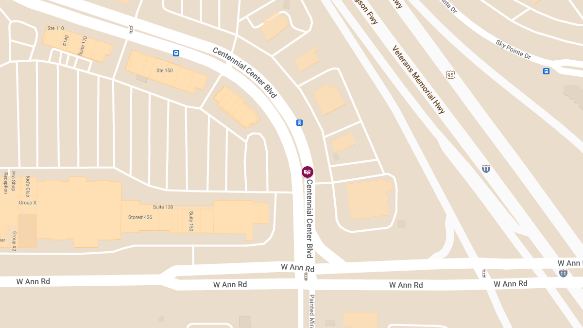 Crash with Injuries at 5639 Centennial Center Blvd