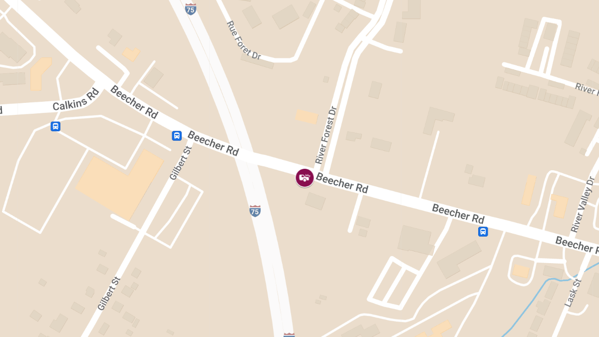 Crash with Injuries at Beecher Rd & Riverforest Dr