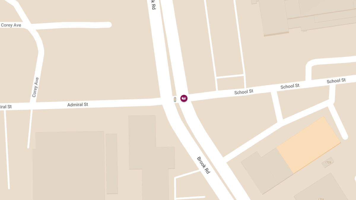 Crash with Injuries at Brook Rd & School St