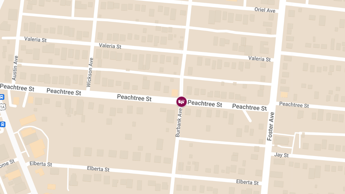 Crash with Injuries at Burbank Ave & Peachtree St
