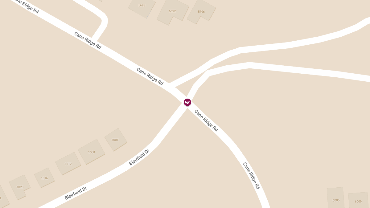 Crash with Injuries at Cane Ridge Rd & Blairfield Dr