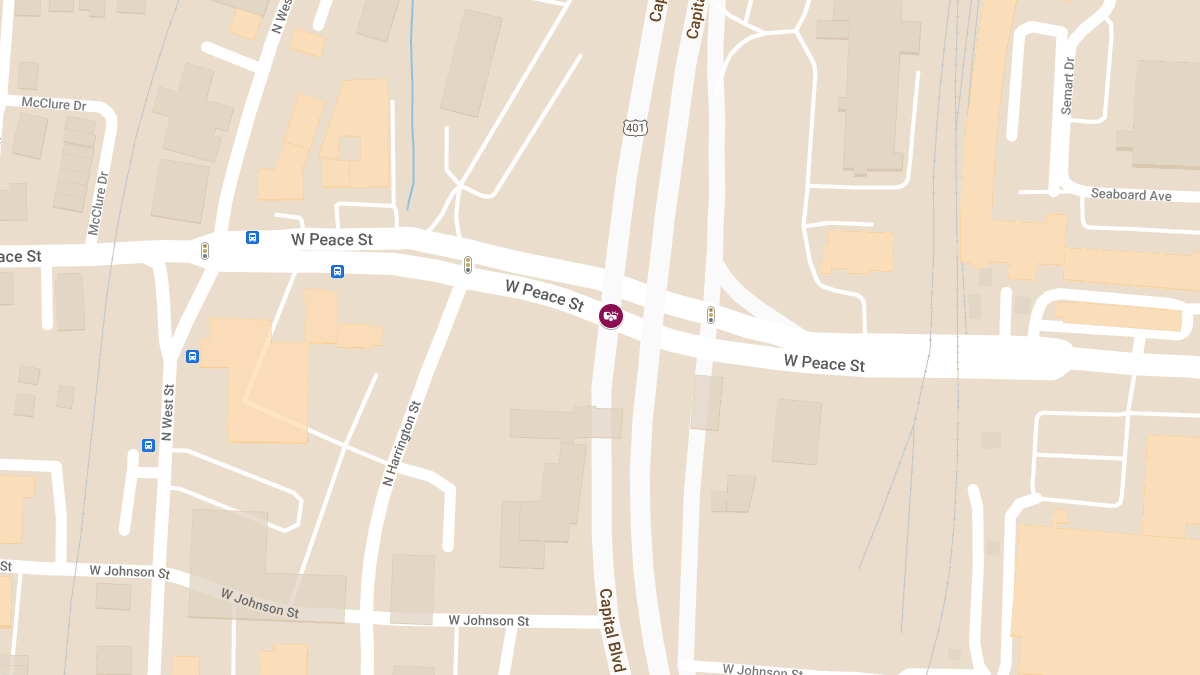 Crash with Injuries at Capital Blvd & W Peace St