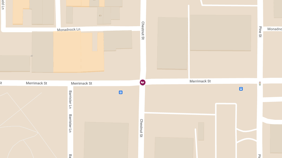Crash with Injuries at Chestnut St & Merrimack St
