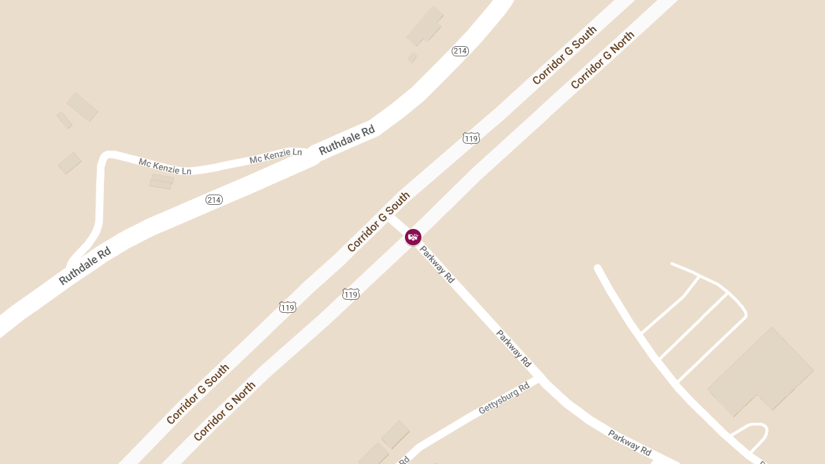 Crash with Injuries at Corridor G N & Parkway Rd