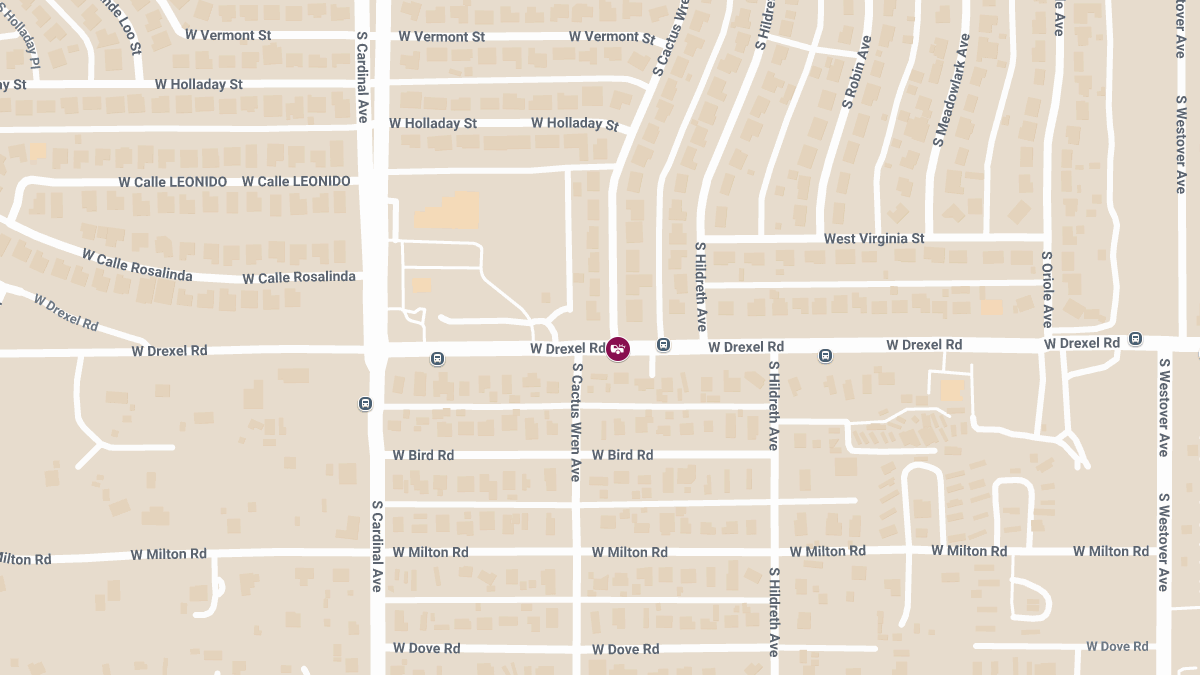 Crash with Injuries at Drexel Rd & Cactus Wren Ave