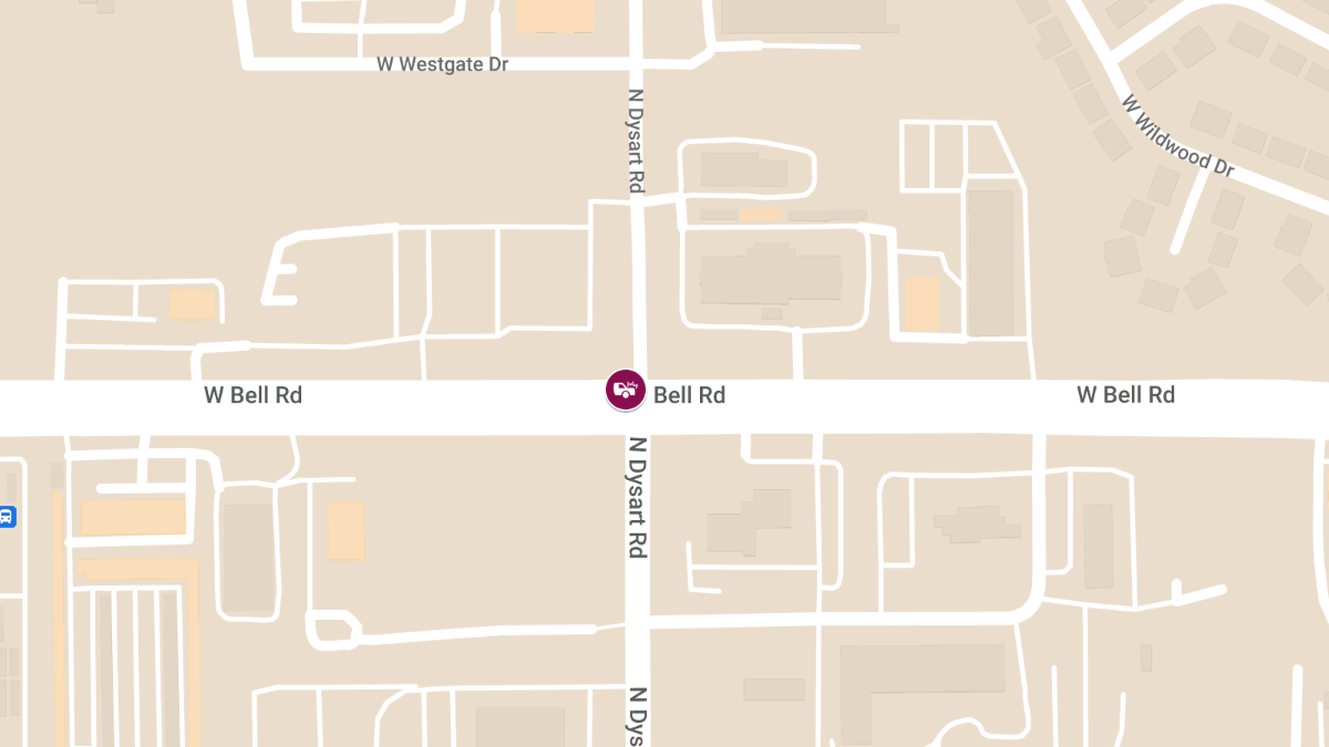 Crash with Injuries at Dysart Rd & Bell Rd