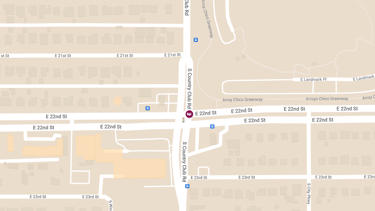 Crash with Injuries at E 22nd St & S Country Club Rd