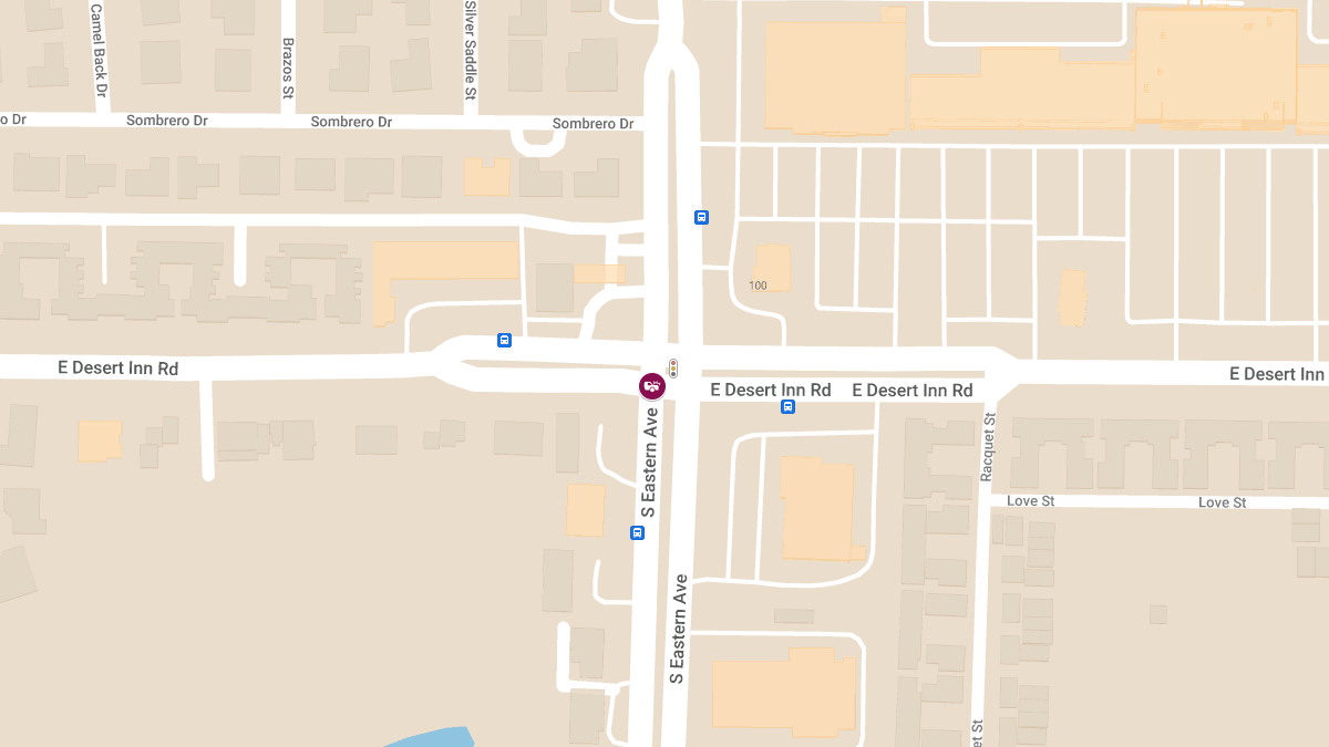 Crash with Injuries at E Desert Inn Rd & S Eastern Ave