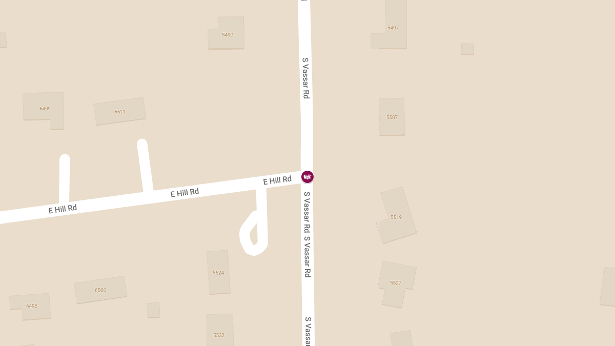 Crash with Injuries at E Hill Rd & S Vassar Rd