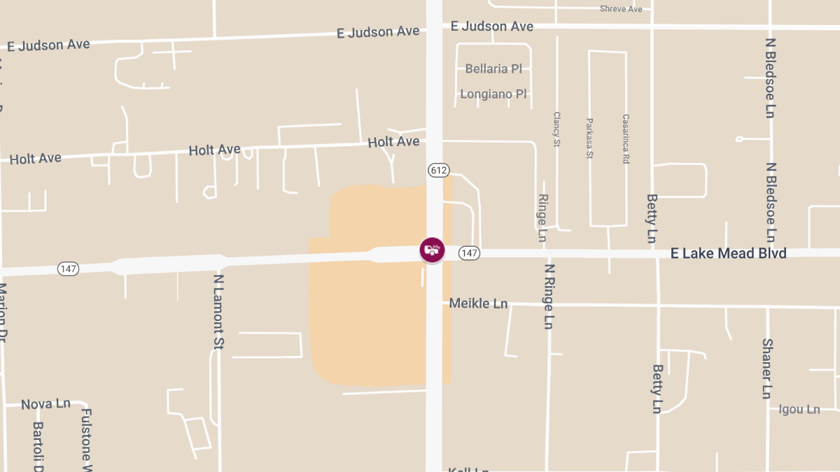 Crash with Injuries at E Lake Mead Blvd & N Nellis Blvd