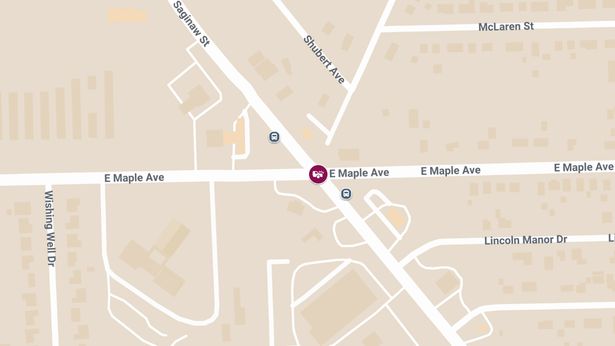 Crash with Injuries at E Maple Ave & S Saginaw Rd