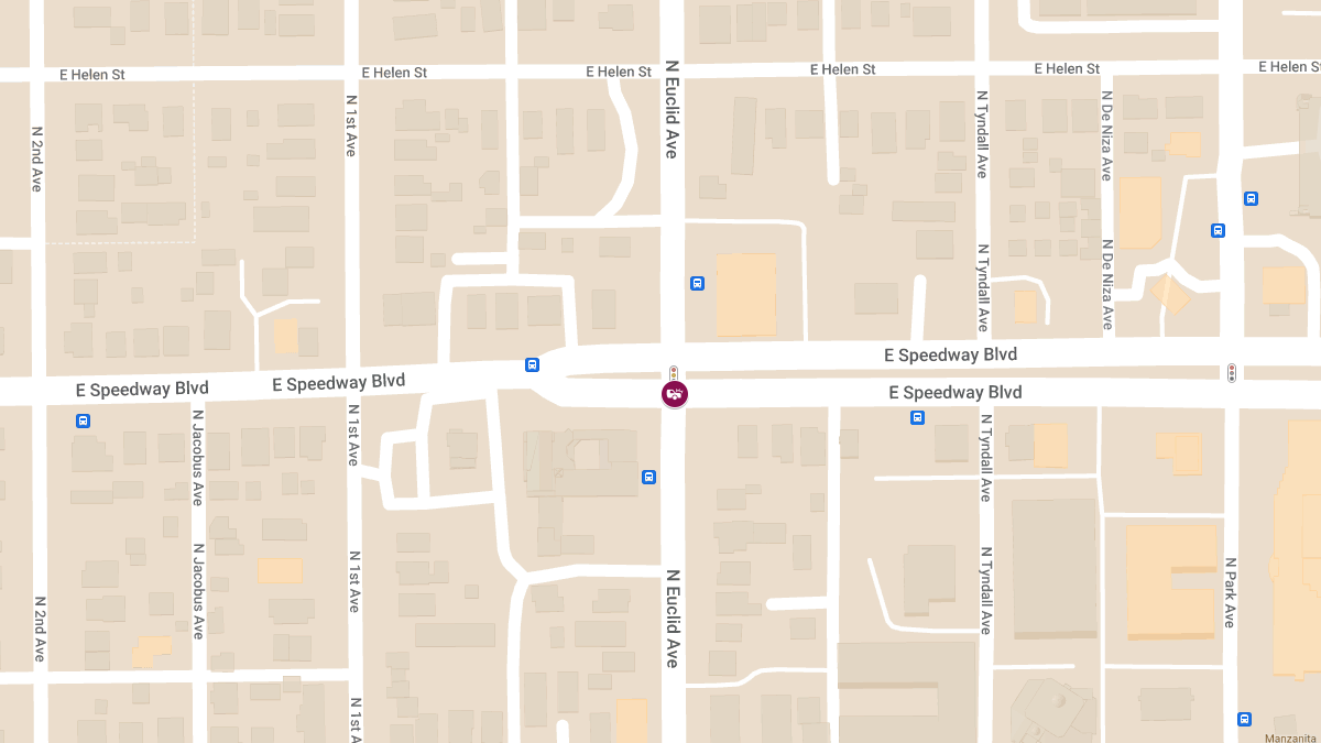Crash with Injuries at E Speedway Blvd & N Euclid Ave