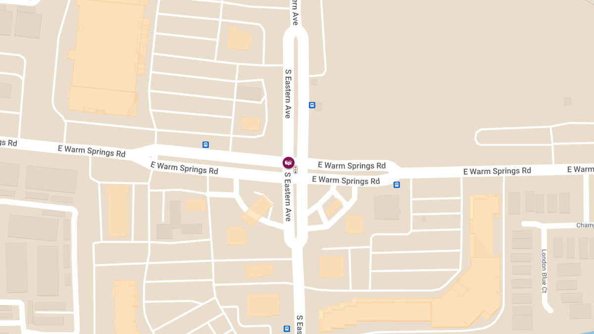 Crash with Injuries at E Warm Springs Rd & S Eastern Ave