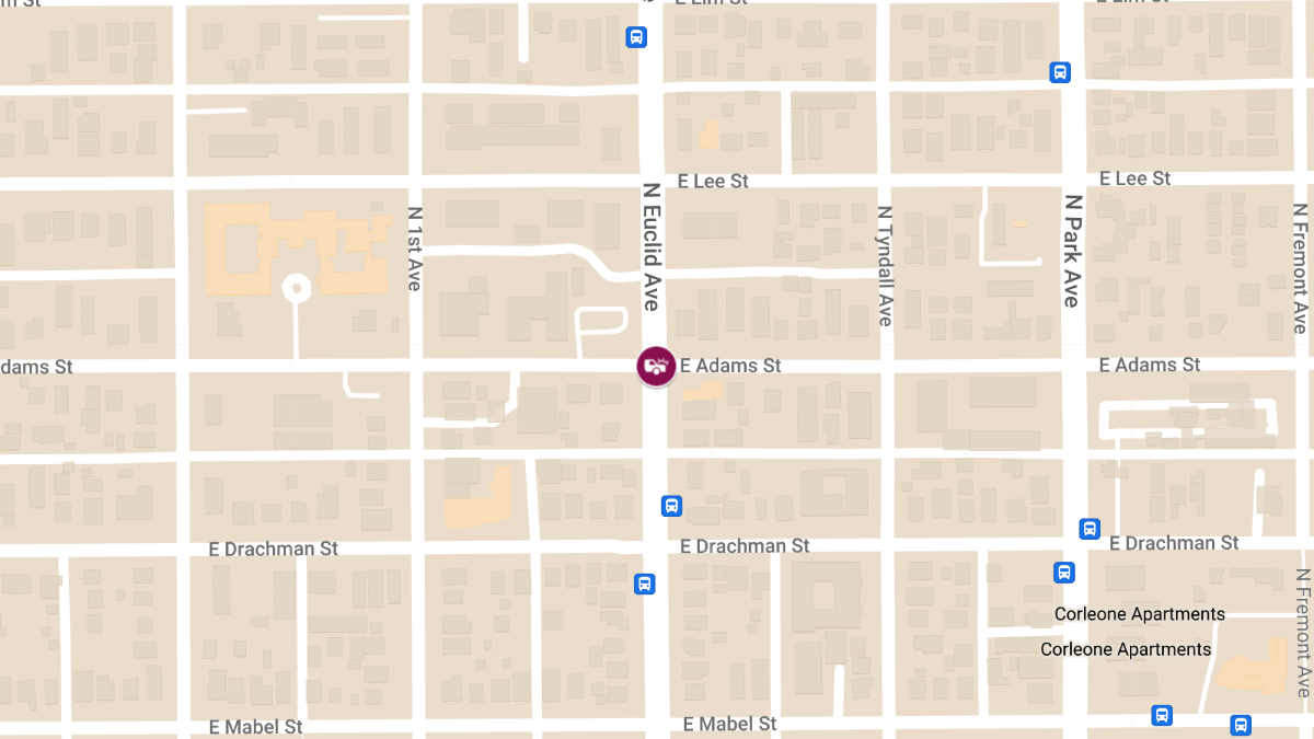 Crash with Injuries at Euclid Ave & Adams St