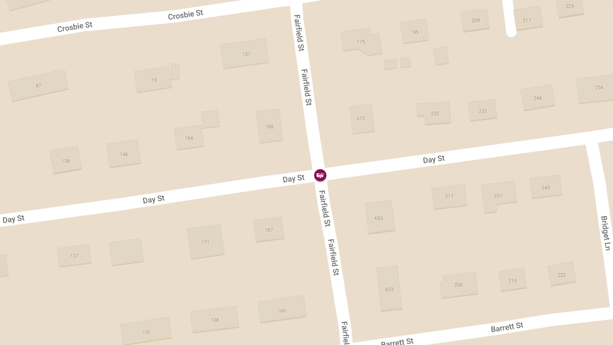 Crash with Injuries at Fairfield & Day St