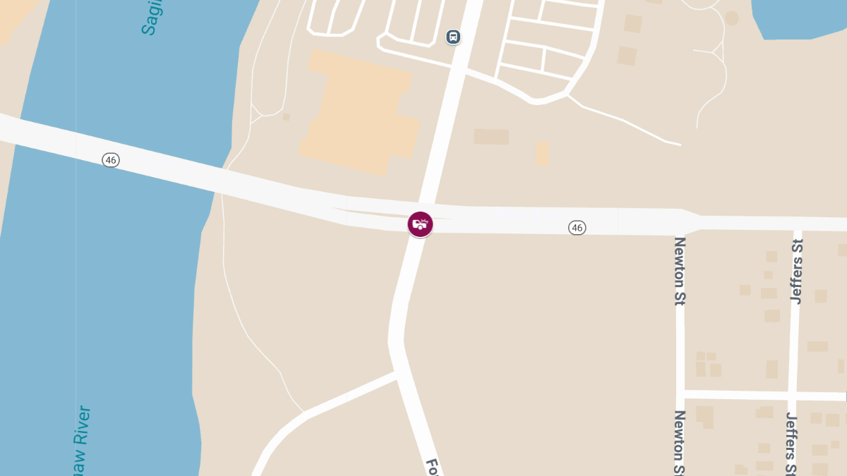 Crash with Injuries at Fordney St & Rust Ave