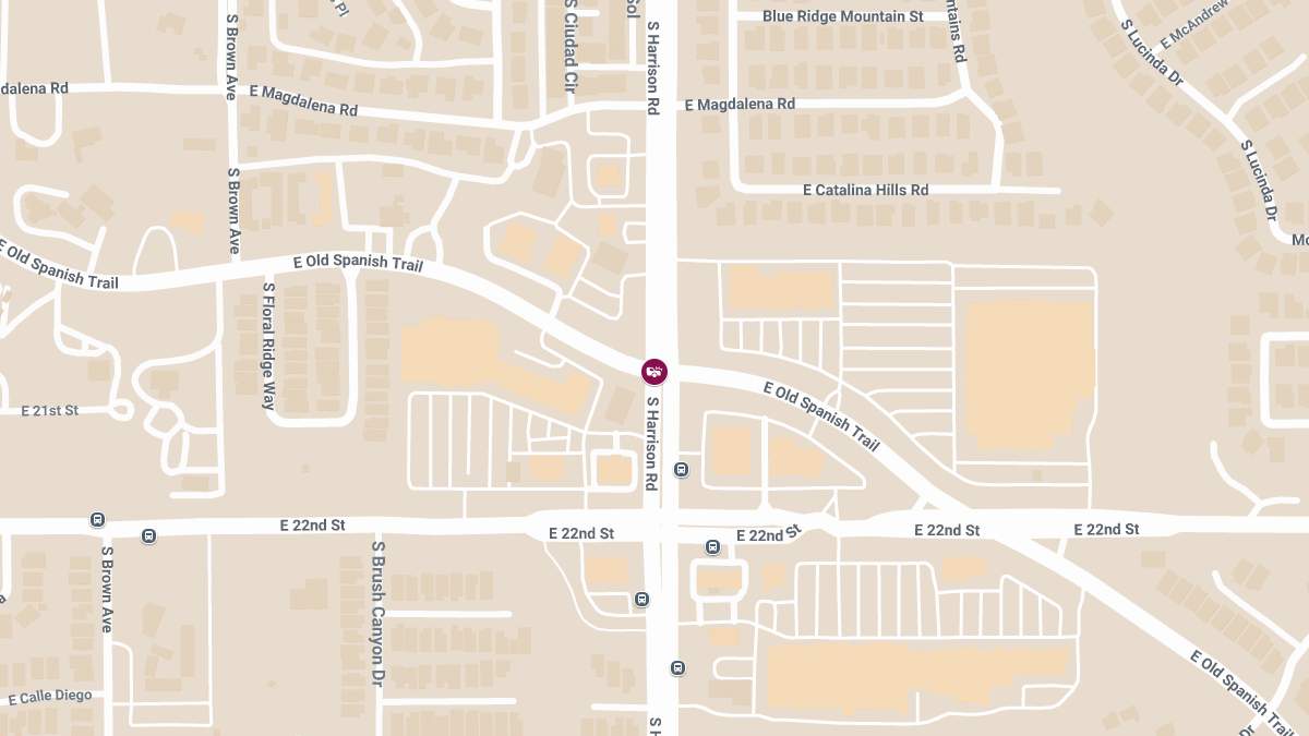 Crash with Injuries at Harrison Rd & Old Spanish Trail