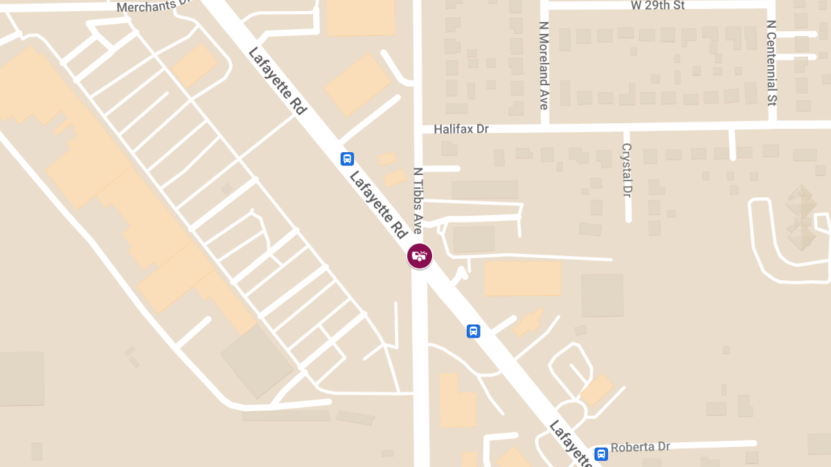 Crash with Injuries at Lafayette Rd & N Tibbs Ave