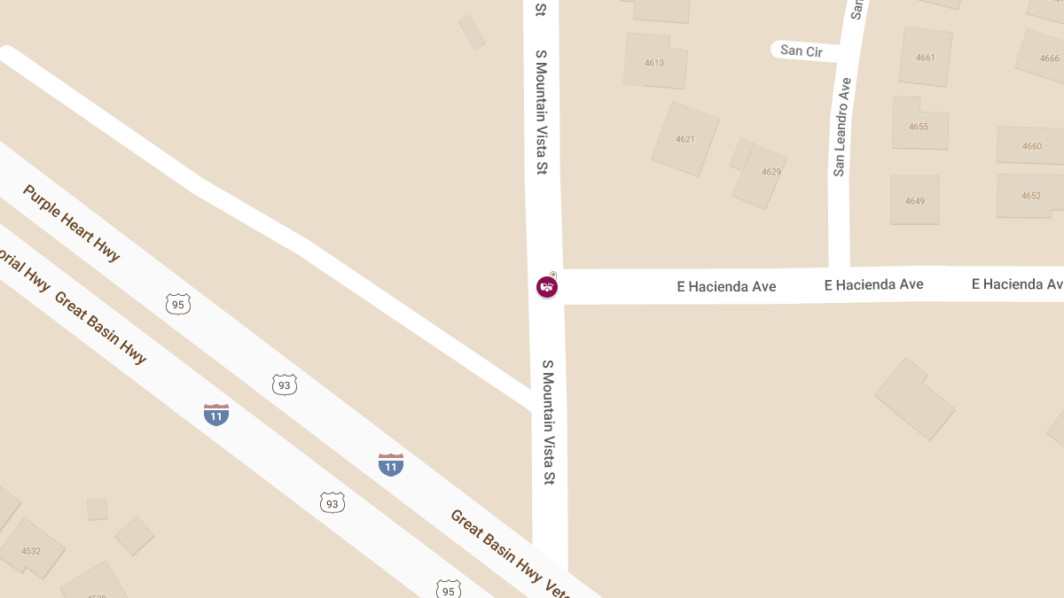 Crash with Injuries at Mountain Vista St & E Hacienda Ave