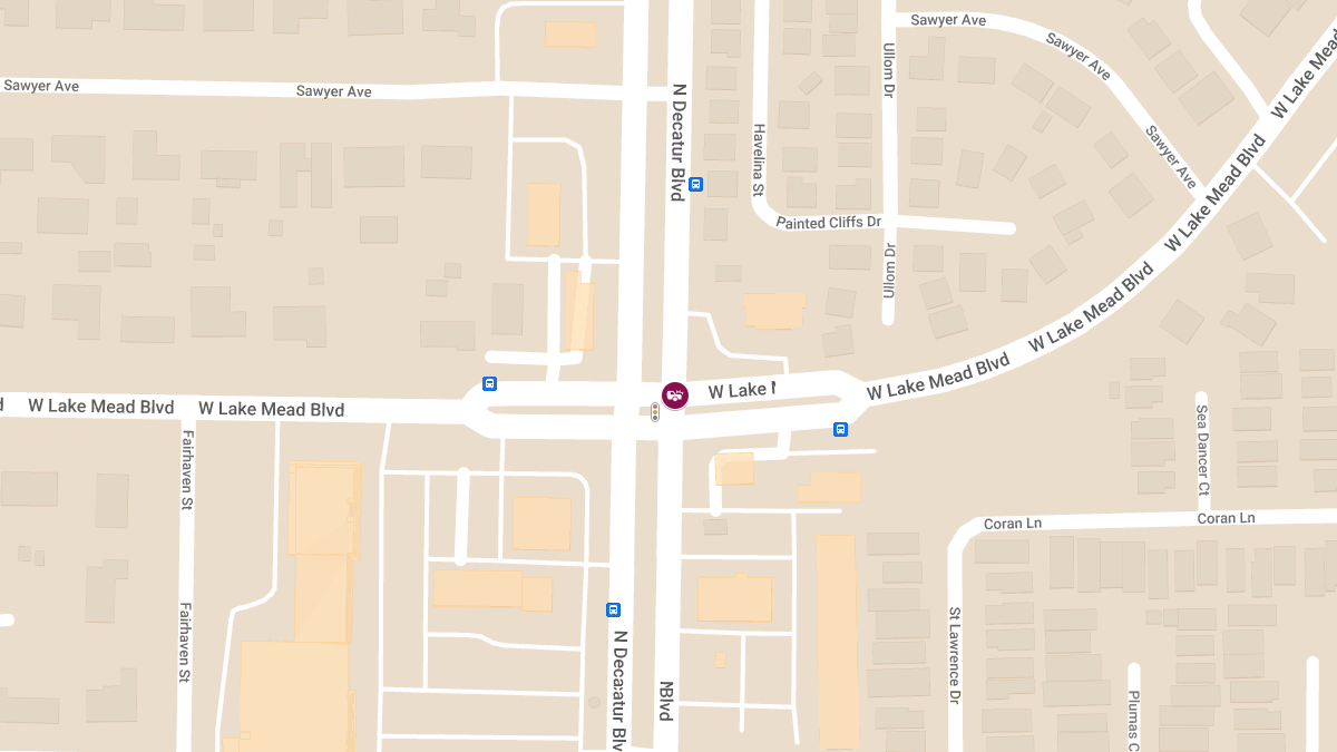 Crash with Injuries at N Decatur Blvd & W Lake Mead Blvd