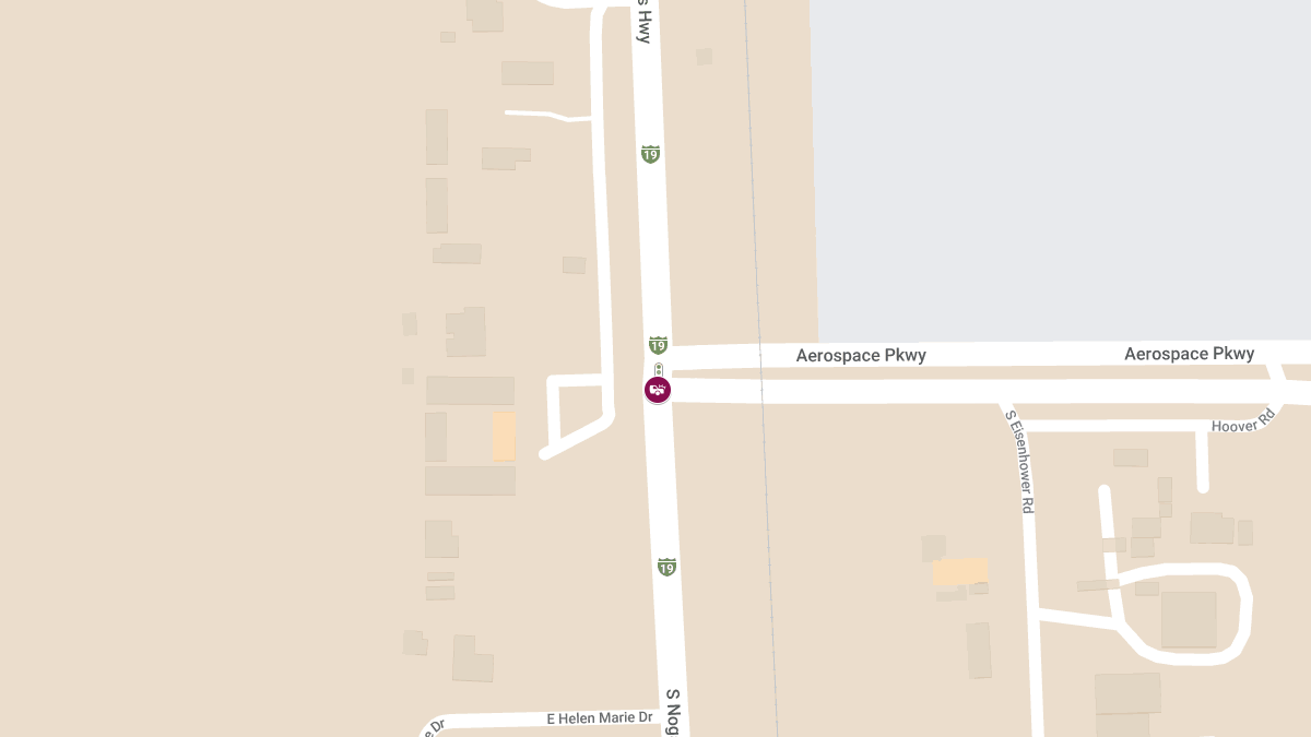 Crash with Injuries at Nogales Hwy and Aerospace Pkwy