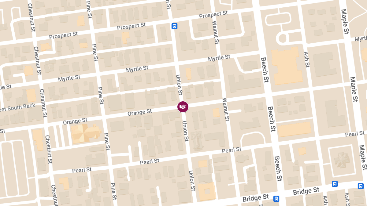 Crash with Injuries at Orange St & Union St