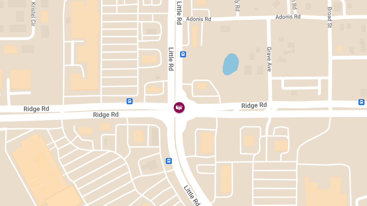 Crash with Injuries at Ridge Rd & Little Rd
