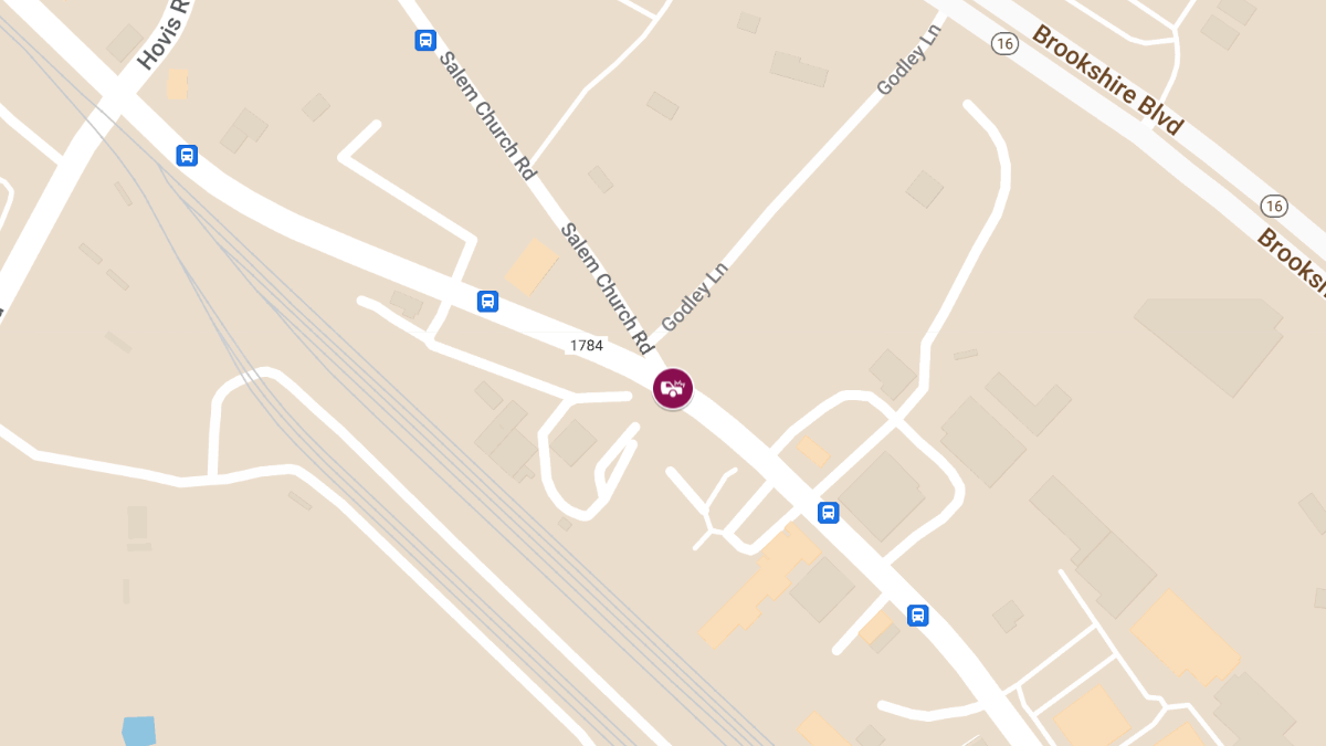 Crash with Injuries at Rozzelles Ferry Rd & Salem Church Rd